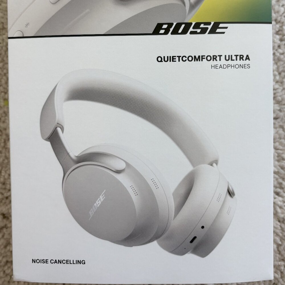 Bose QuietComfort Ultra Bluetooth Headphones, White Smoke